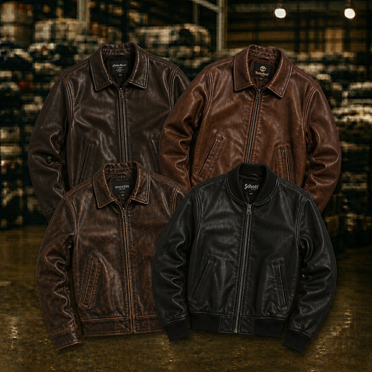 Chaquetas de Cuero Premium